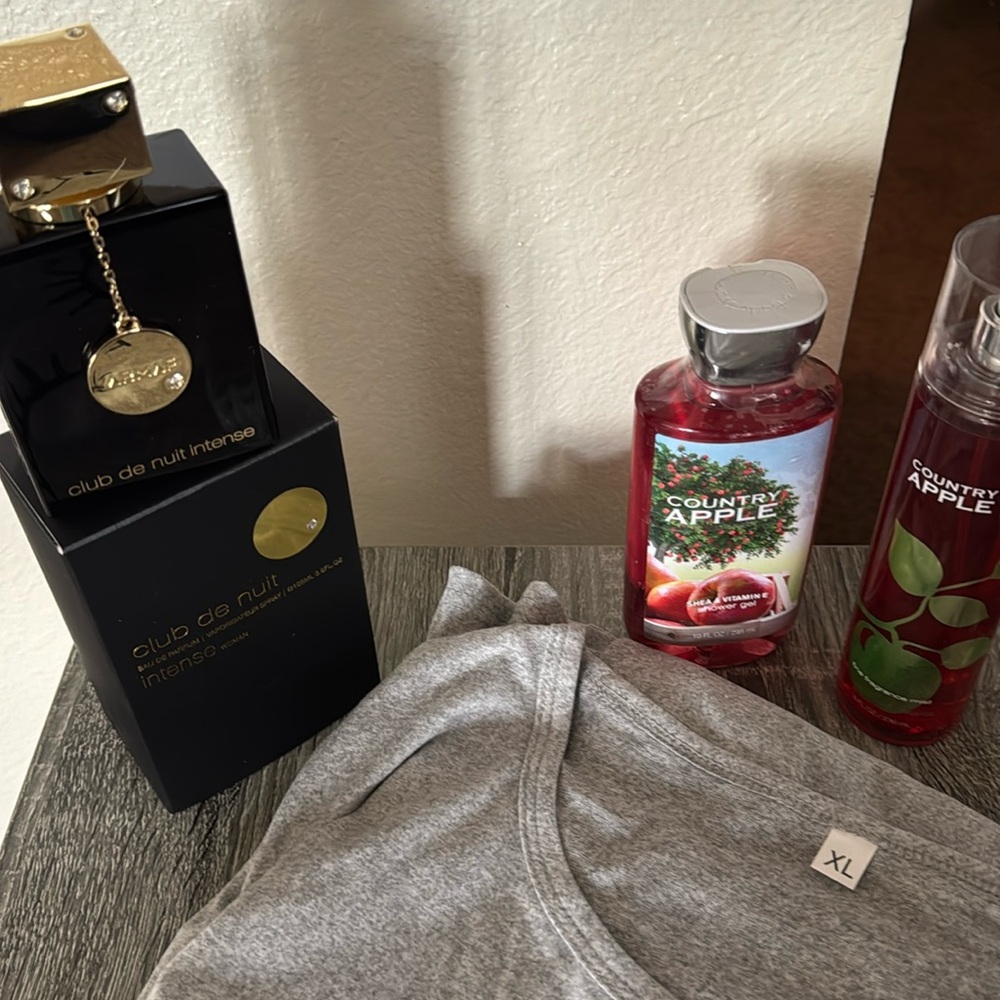 Brand new Armaf Club De Nuit Intense Perfume body gel and pajamas